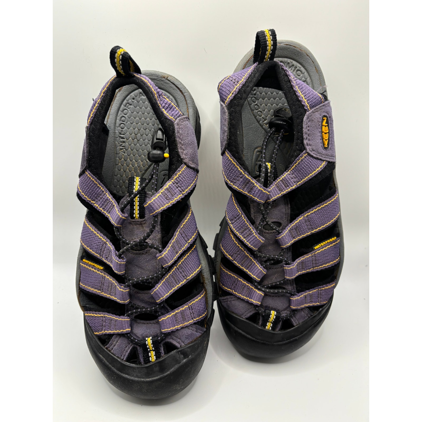 Purple & Black Keen Walking Sandals